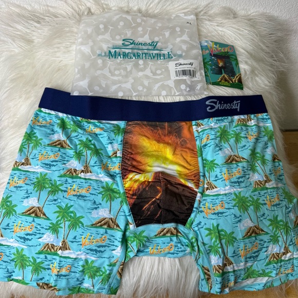 Shinesty Volcano Print Boxer Briefs Ball Hammock XL - Picture 1 of 5